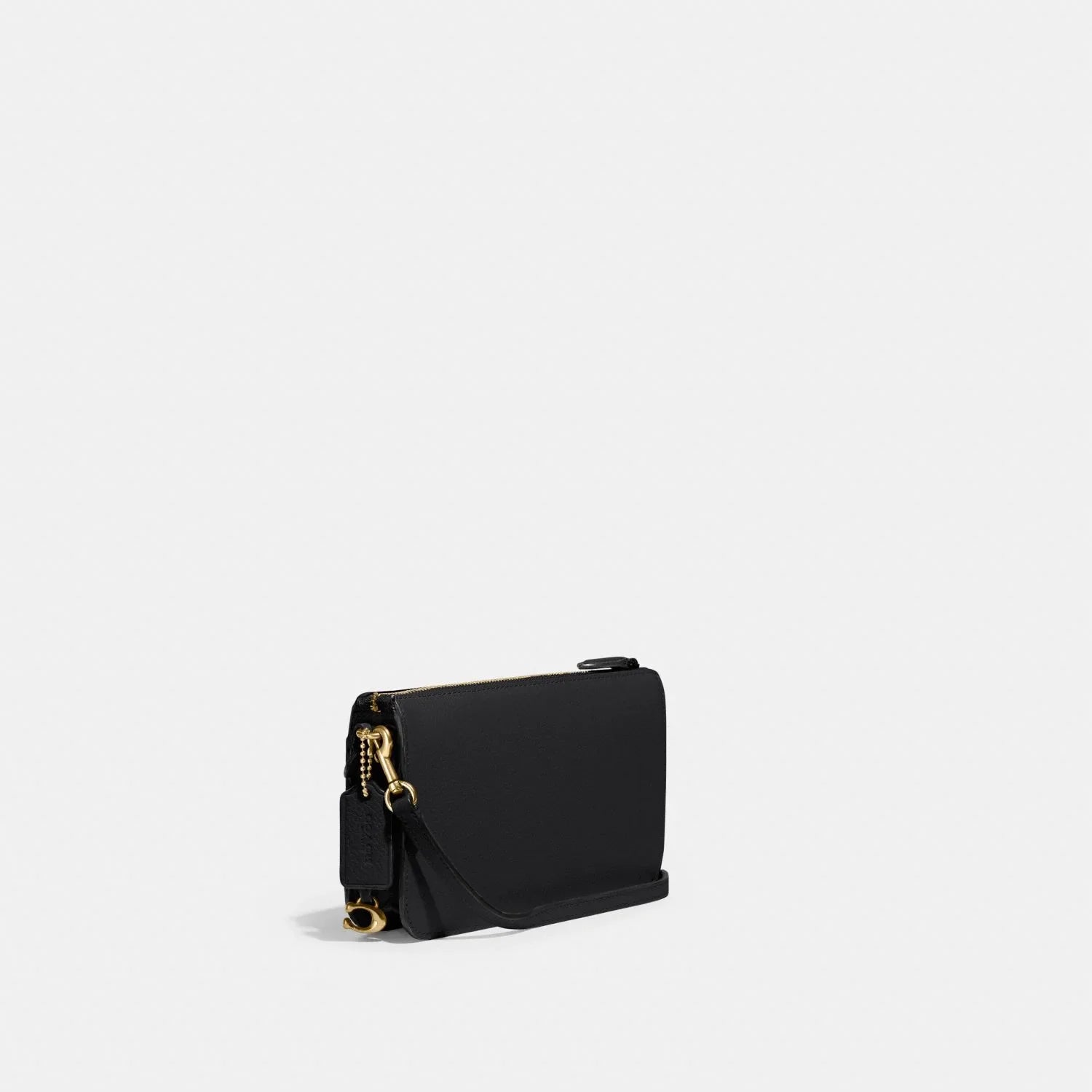 COACH Bella Small Leather Crossbody Brass Black