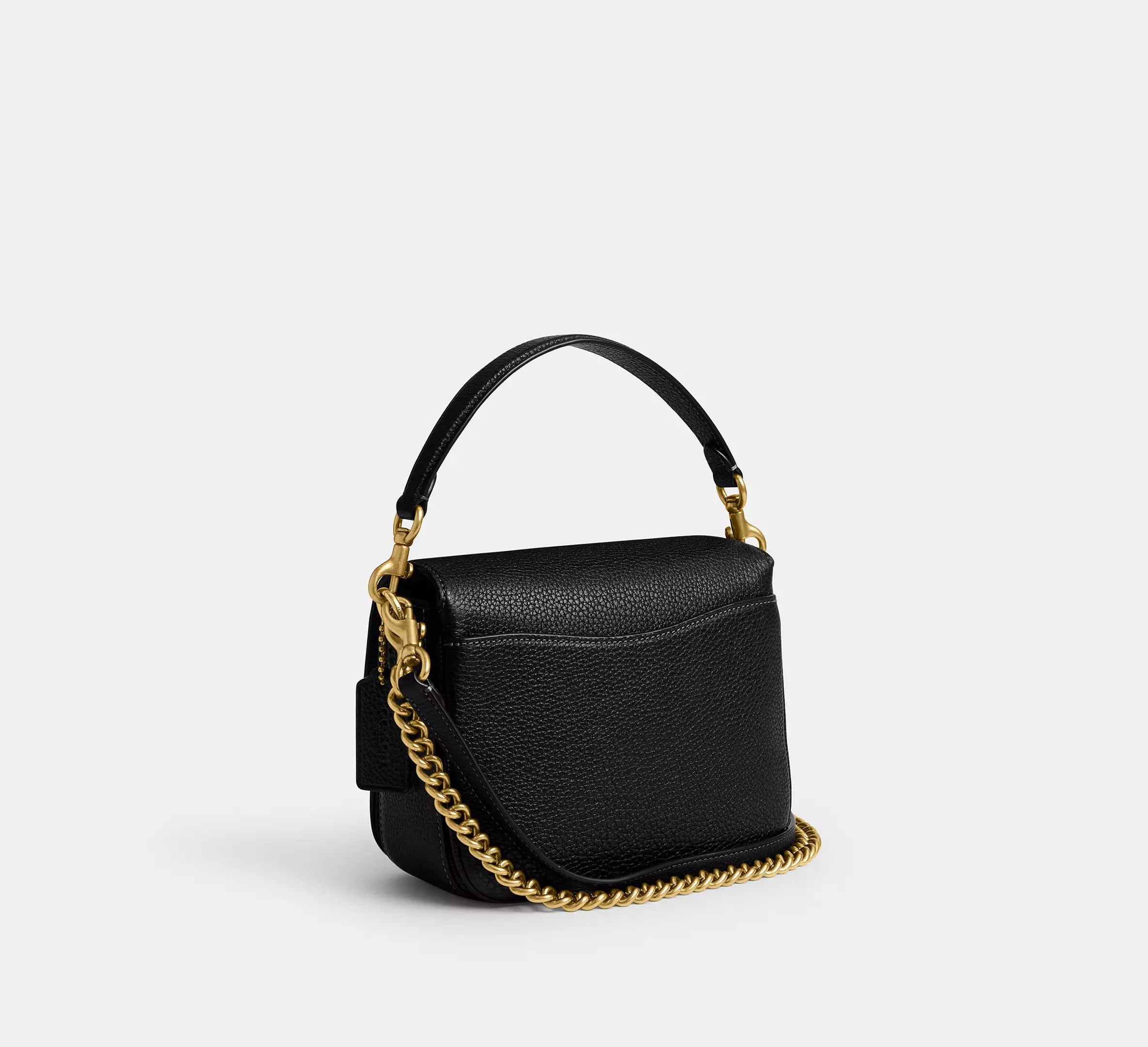 COACH Turn Lock Cassie Crossbo Brass Black NO SIZE