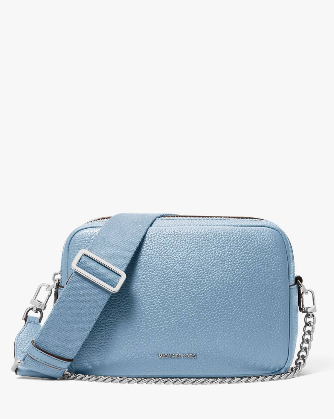 Michael Kors Bryant Mini Leather Double Zip Blue