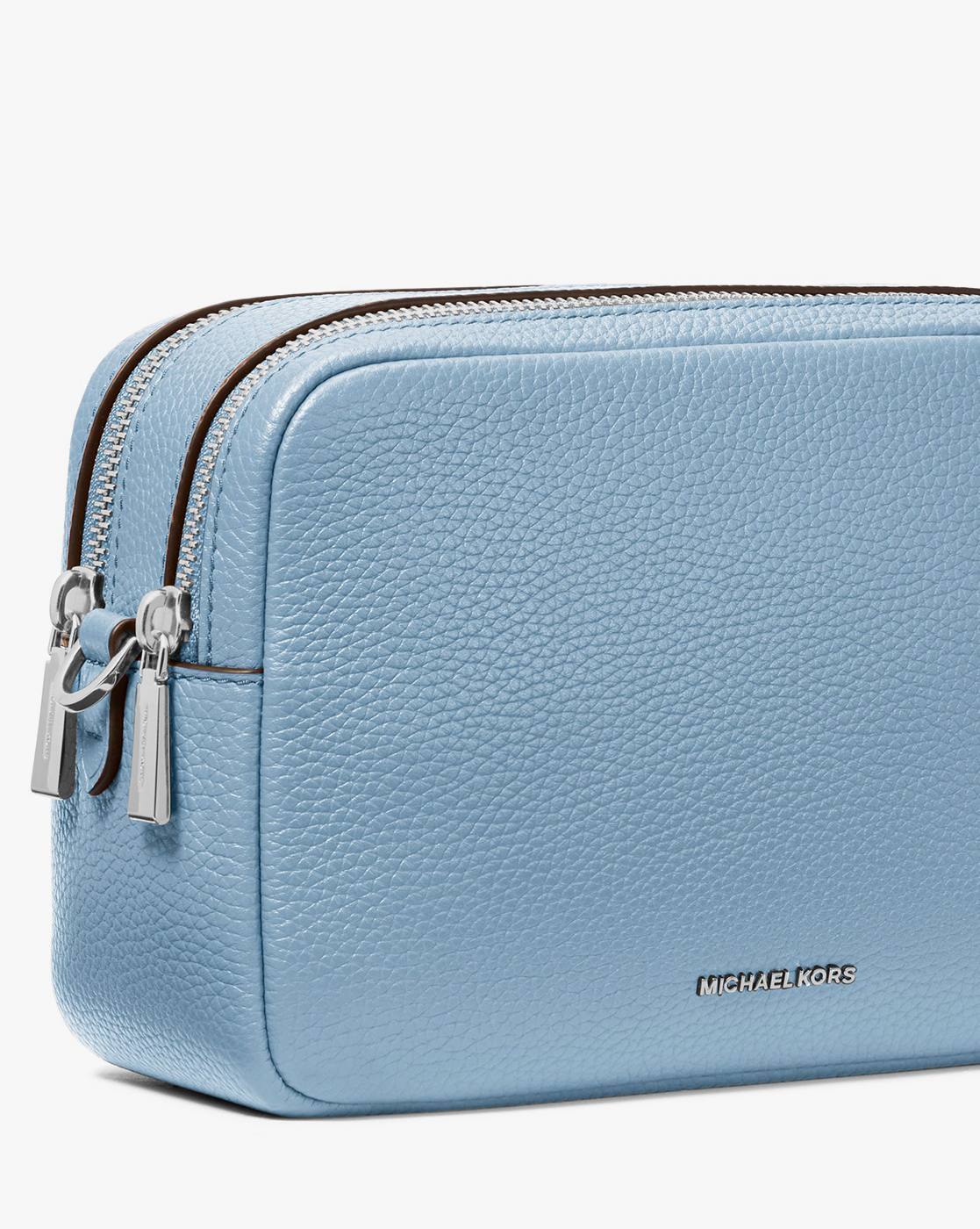 Michael Kors Bryant Mini Leather Double Zip Blue