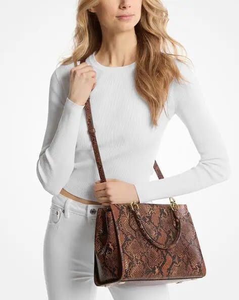 Michael Kors Leather Crossbody Bag Luggage