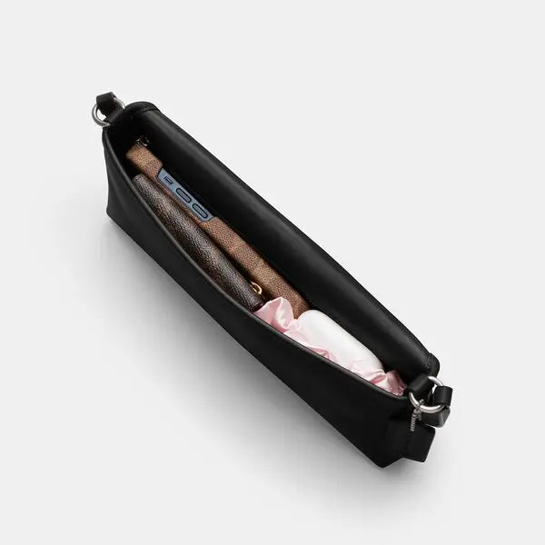 COACH Hamptons Small Leather S Silver Chalk