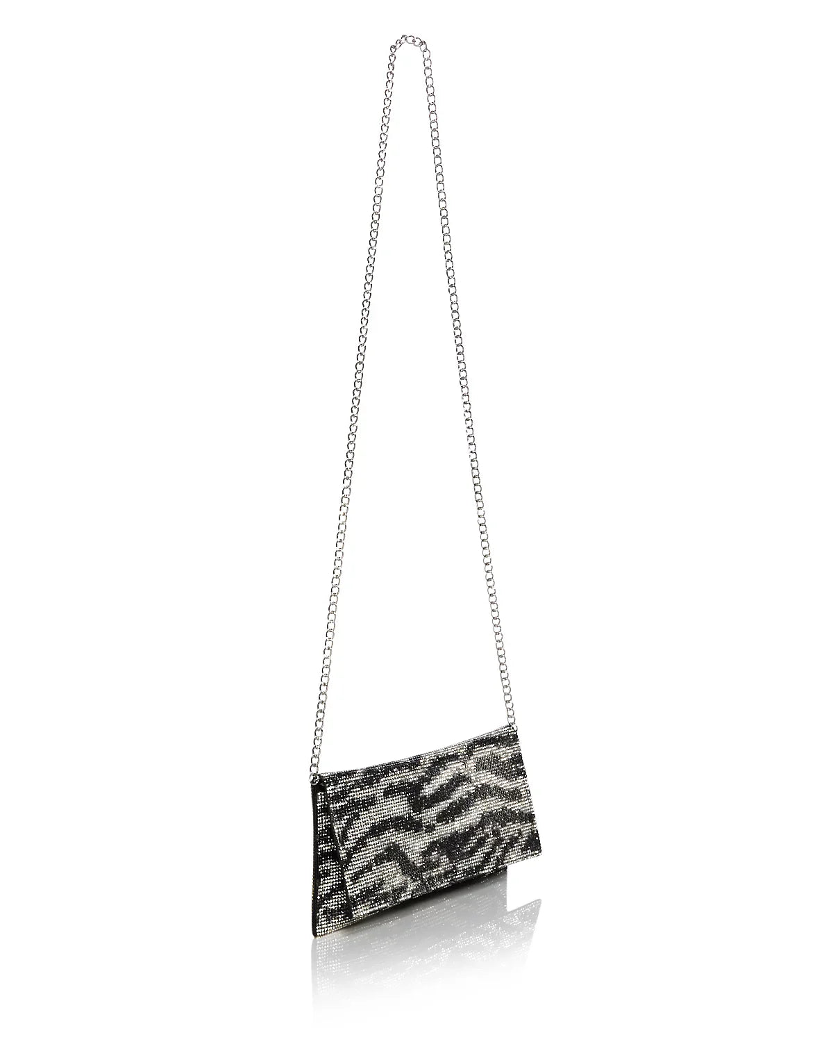 Animal Print Crystal Envelope Clutch - Exclusive