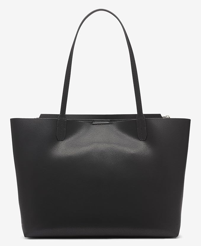 DKNY Lena Small Top Handle Hobo Bag Black Silver