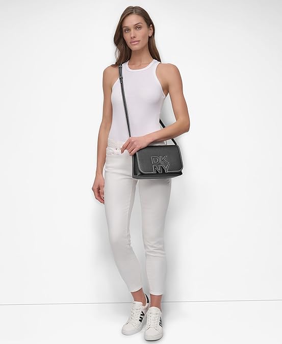 DKNY Nicole Wallet On A String Blacklight Taupe