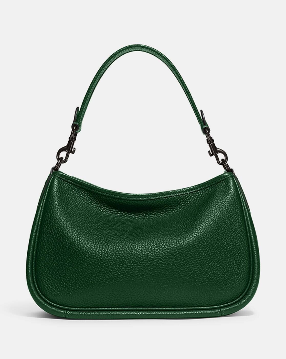 COACH Soft Pebble Leather Cary Cross Brass Black