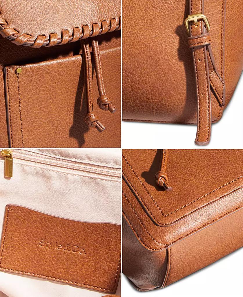 Style Co Whip-Stitch Backpac Moonlight Blue