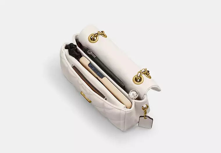 COACH Quilted Pillow Leather Tabby W B4 Chalk