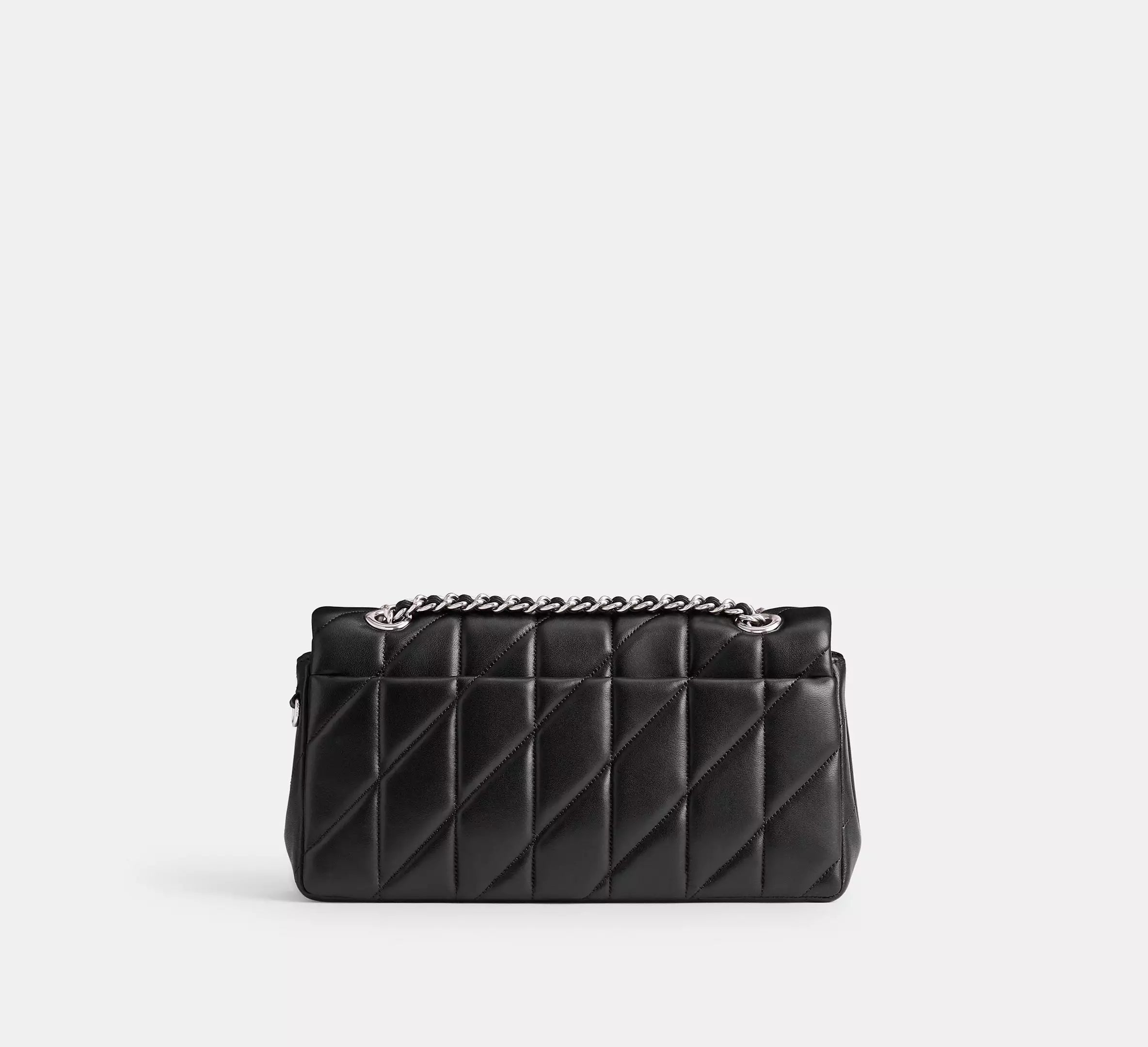COACH Quilted Leather Mini Tabby Shoulder V5 Black