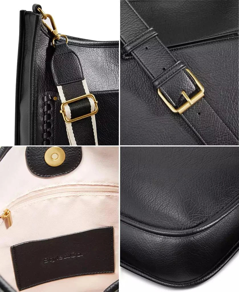 Style Co Whipstitch Medium Crossbody Alabaster No Size