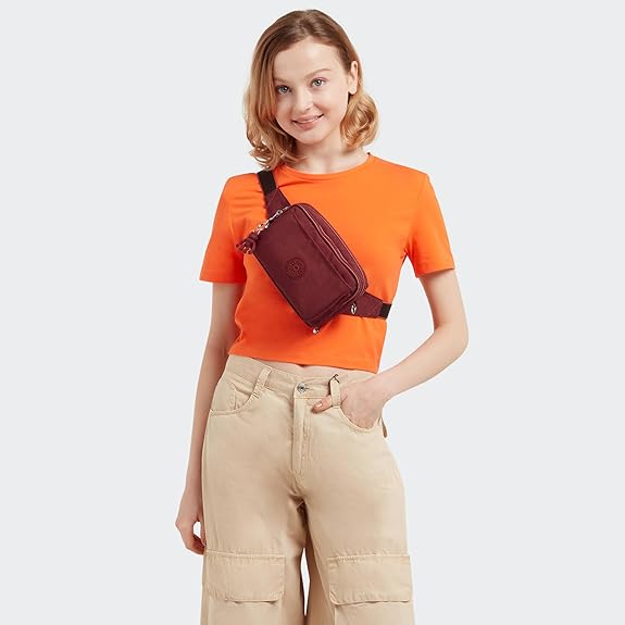 Kipling Abanu Mini Convertible Bag Red Rouge