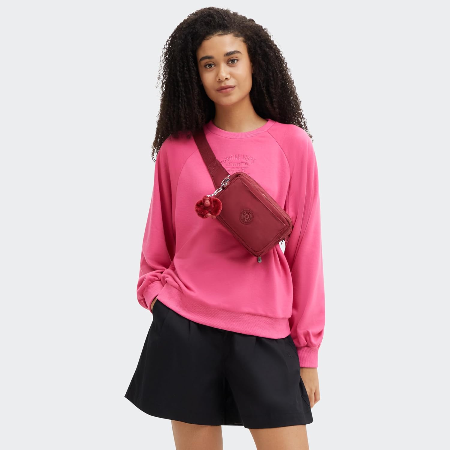 Kipling Abanu Multi Crossbody Funky Red