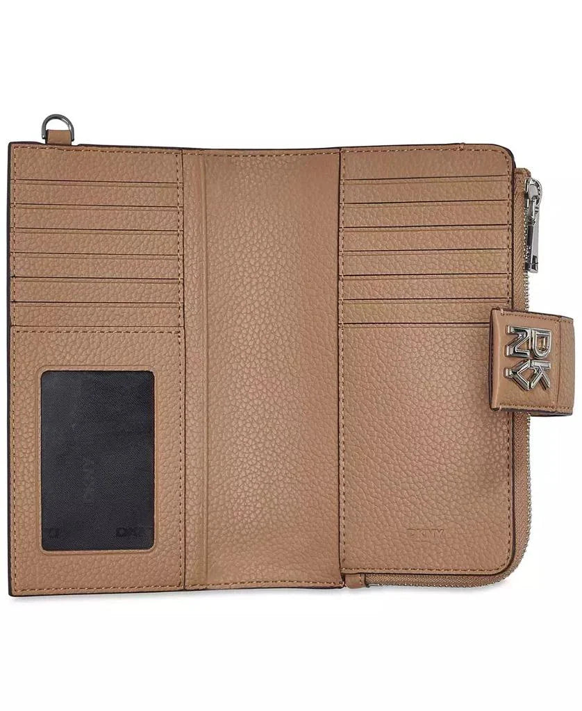 DKNY Robin Flap Wristlet Wallet Cappuccino