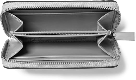 Michael Kors Small Zip Around Card Case Silver