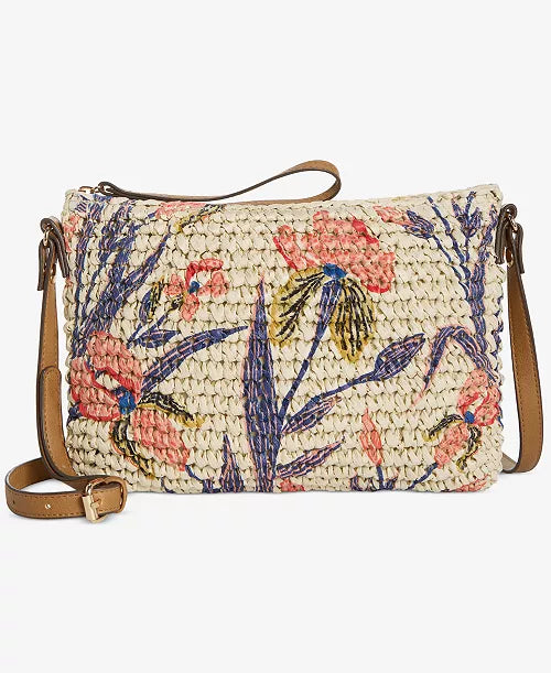 Style Co Lyra Floral Printed Straw Smal Lyra Blooms