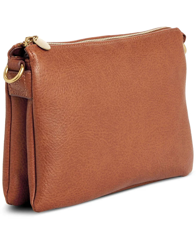 Style Co Double Compartment Crossbody Tortoise Shell