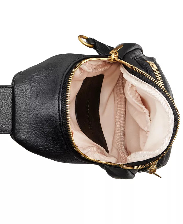 Style Co Webbing Strap Small Sling Bag Black