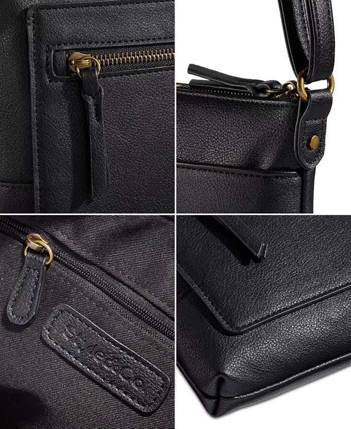 Style Co Hudsonn East West Crossbody Black