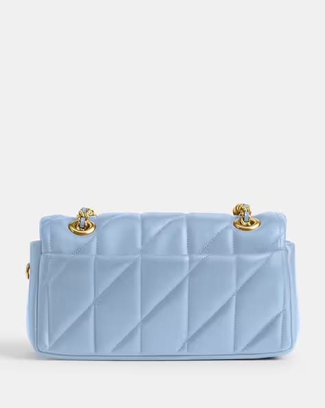 COACH Quilted Leather Mini Tabby Shoulder Brass Maple