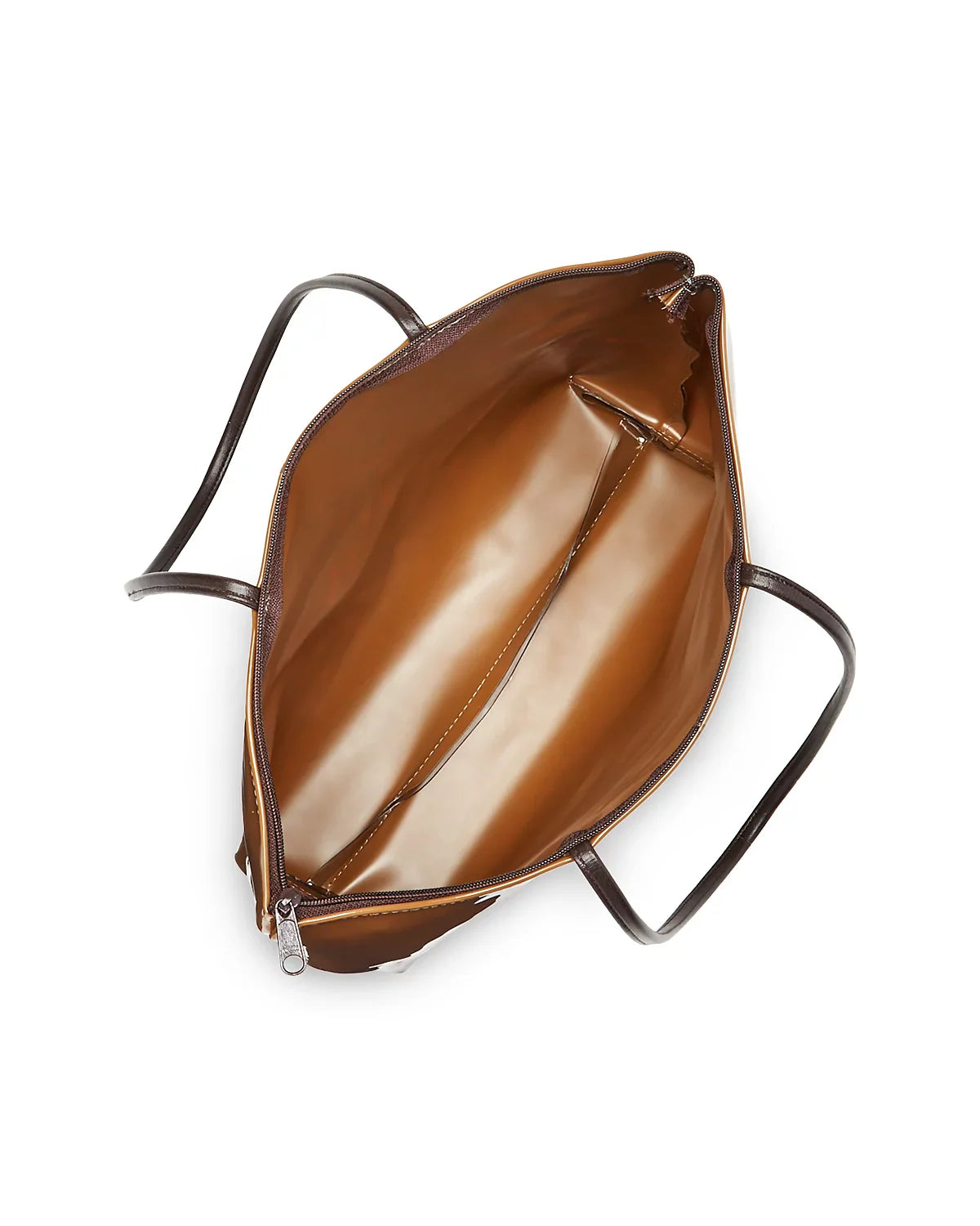 Bloomingdale's Zip Top Medium Brown