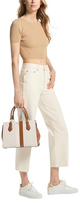 MK Marilyn Medium Satchel Vanilla Brown