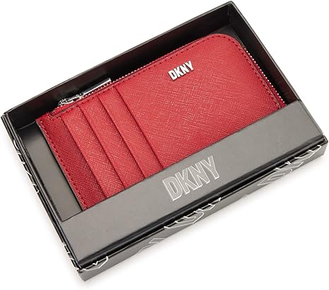DKNY Phoenix Zip Cardcase Bright Red ONE SIZE
