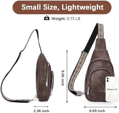 BOSTANTEN Leather Crossbody Sling Bag