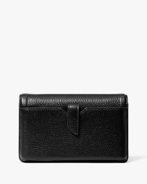 MK Jet Set Charm Small Leather Phone Black