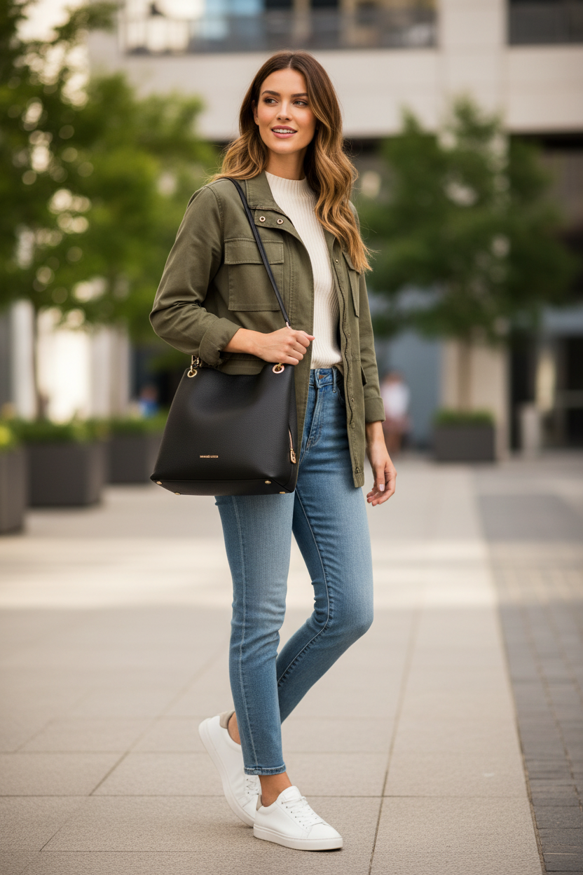 MICHAEL KORS Kensington Pebbled Medium Shoulder Bag