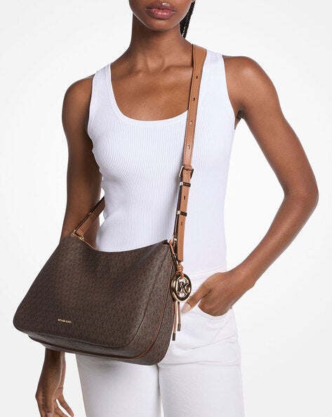 Michael Kors Nolita Medium Signature Logo S Brnacorn NO SIZE