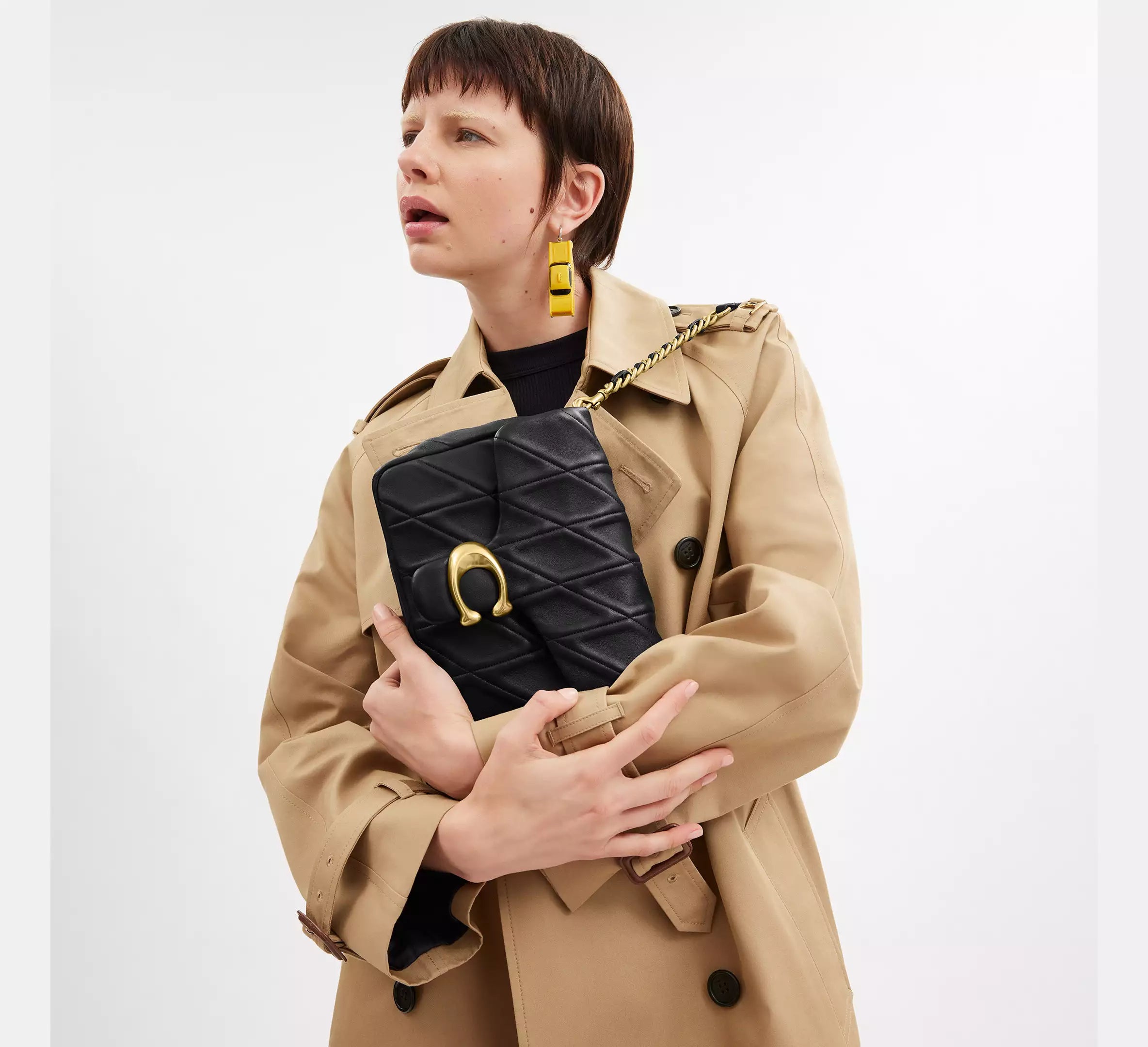 Times Square Tabby Shoulder Bag With Quilting