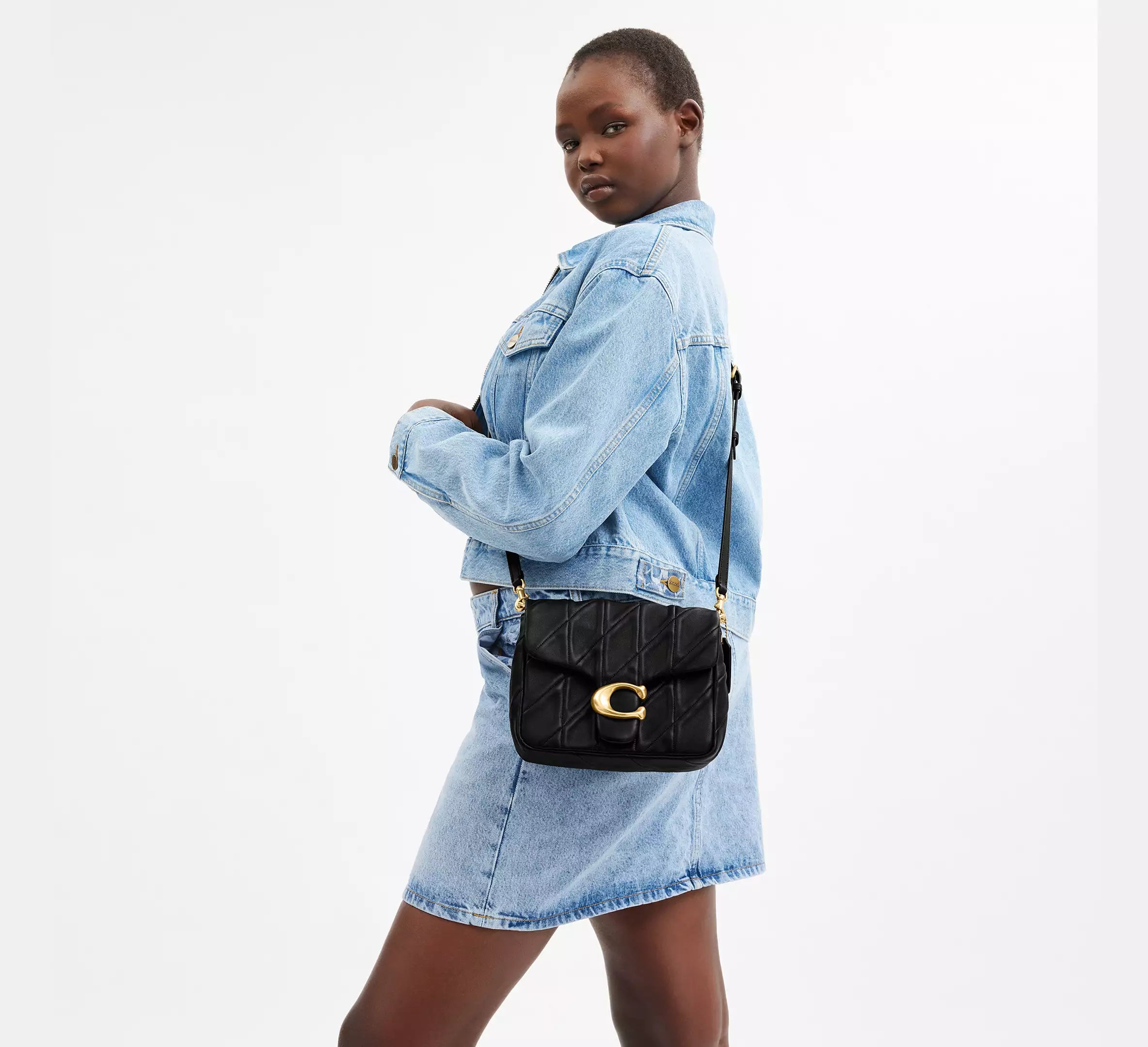 Times Square Tabby Shoulder Bag With Quilting