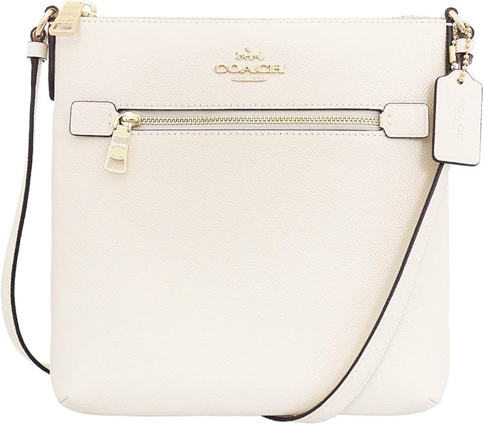 Bella Small Leather Crossbody Brass Black