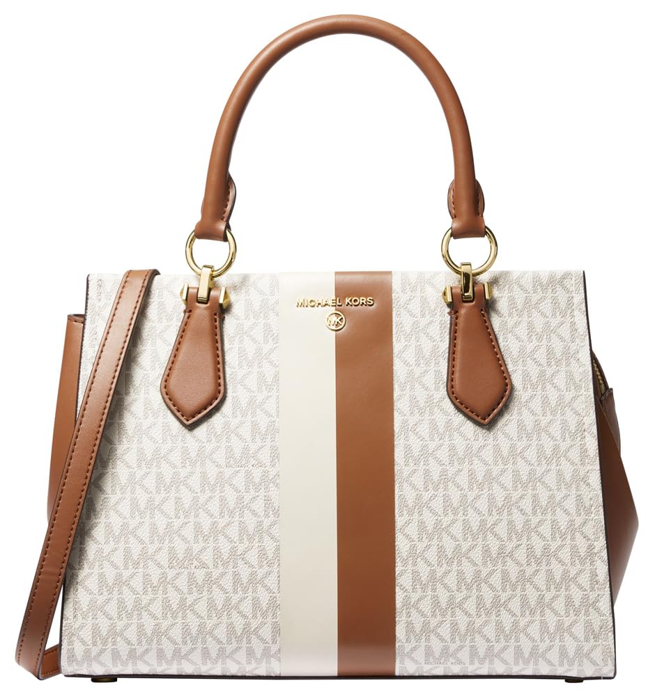 MK Marilyn Medium Satchel Vanilla Brown