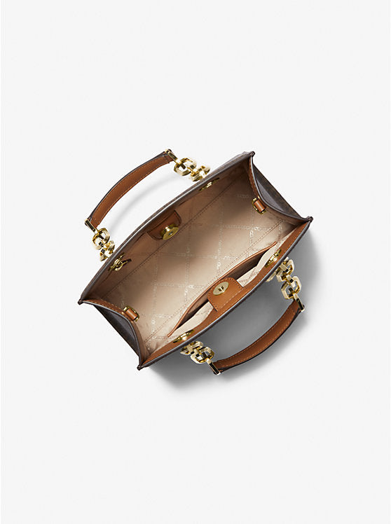 Michael Kors Small Monogram Crossbody Brown Acorn