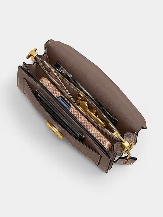 COACH Luxe Refined Leather Bandit Small Crossbody Bag