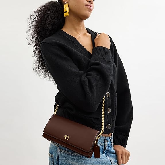 COACH Refined Leather Essential Long Brass Chalk