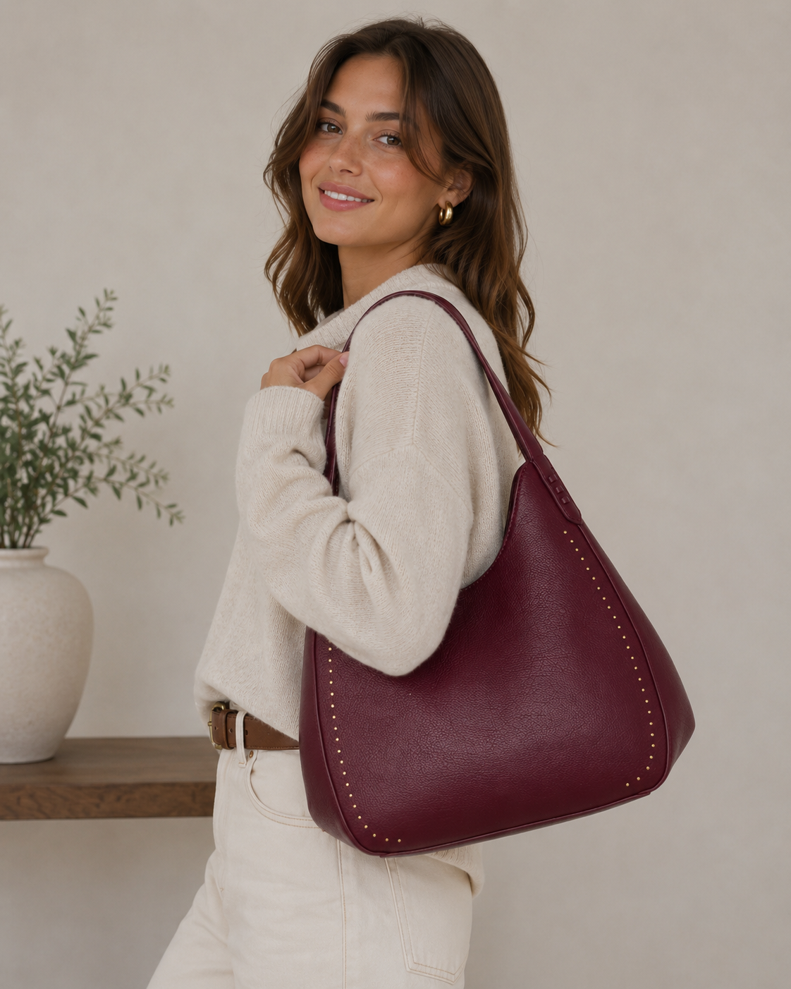 Style & Co Medium Studded Four Poster Tote Bag
