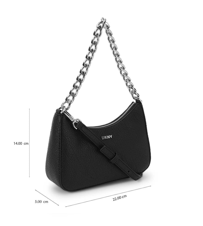 DKNY Jenna Small Demi Crossbody Dark Gray NO SIZE