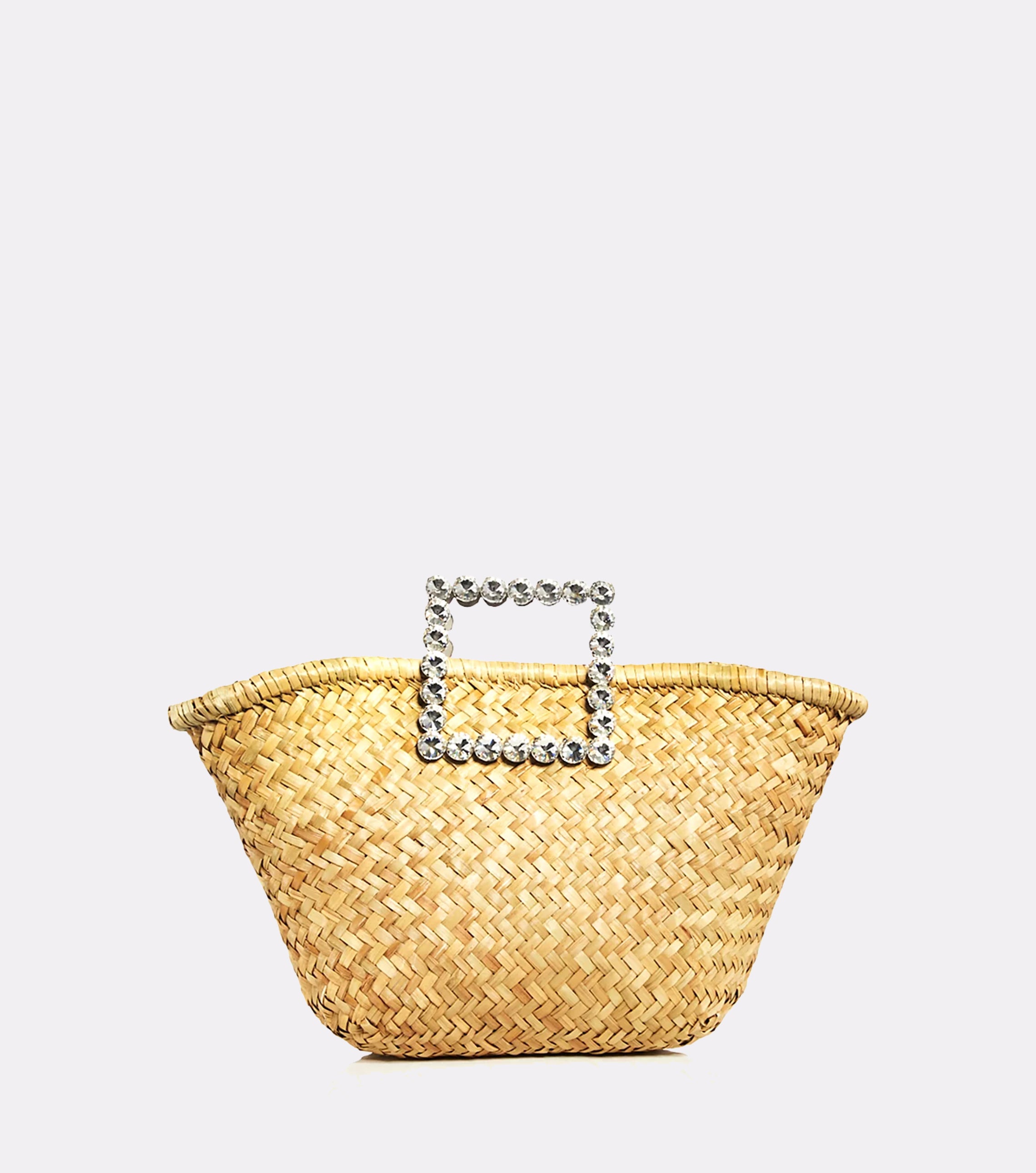 Crystal Raffia Tote