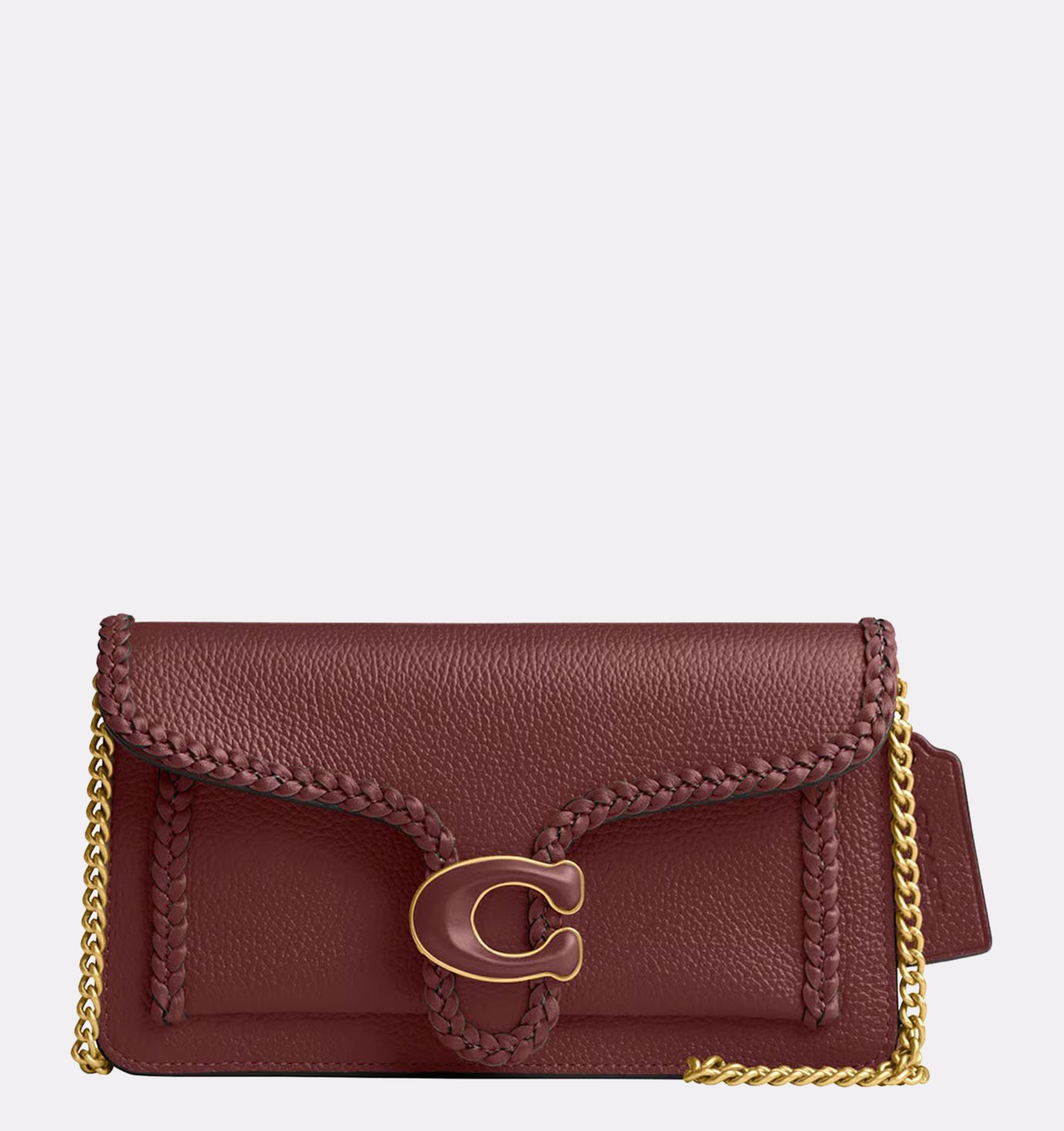 COACH Braided Pebble Leather Shoulder Bag