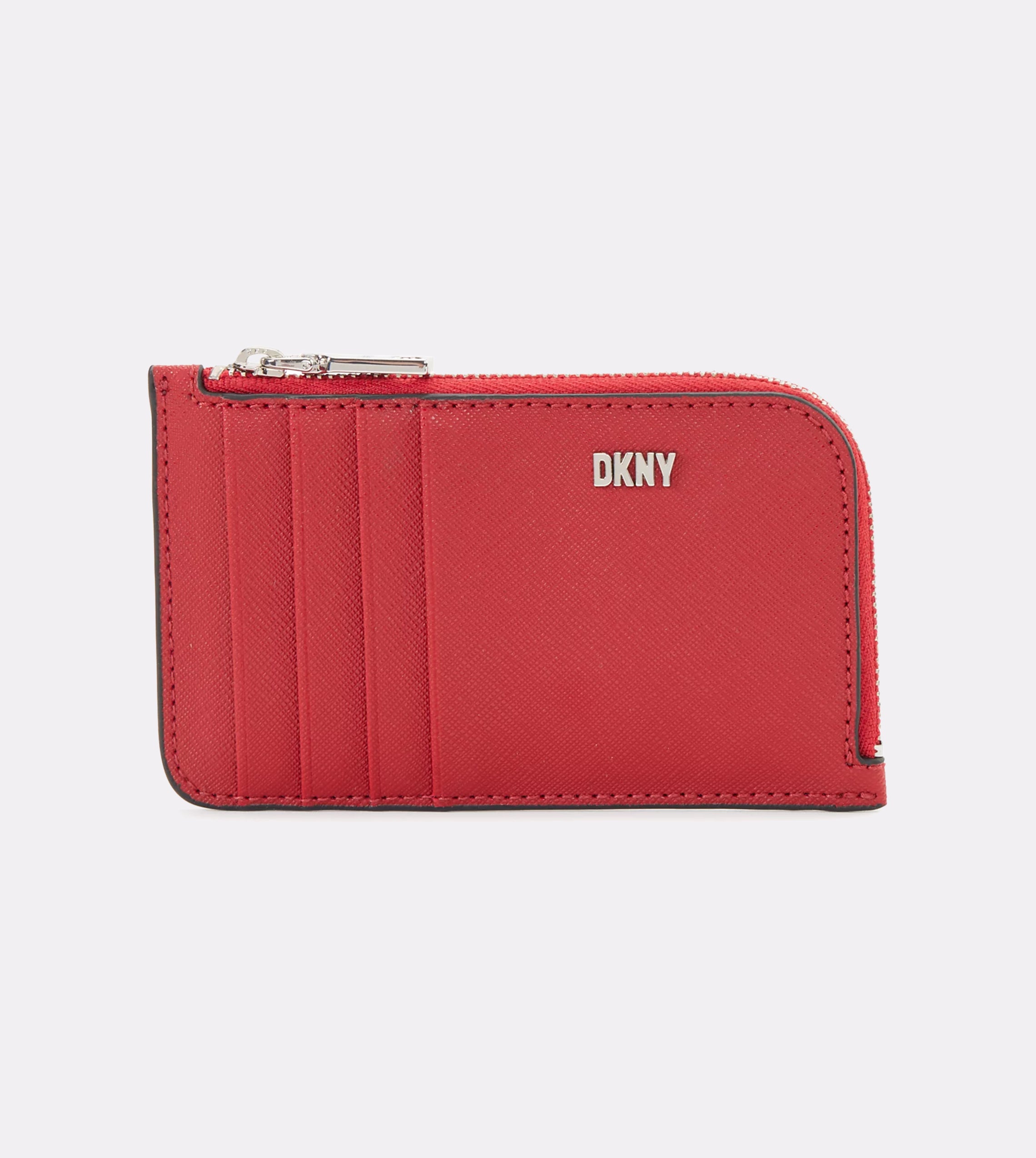 DKNY Phoenix Zip Cardcase Bright Red ONE SIZE