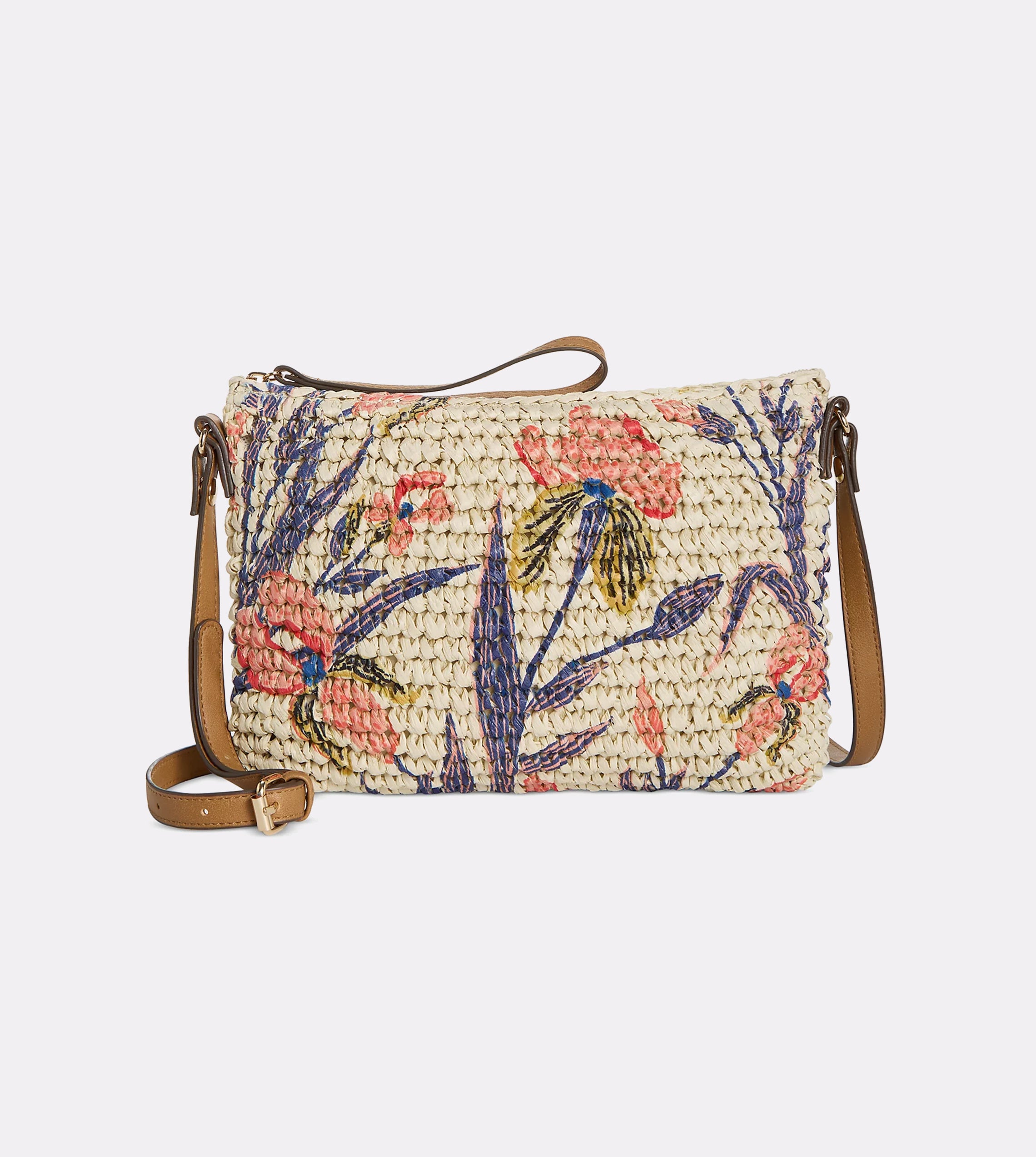 Style Co Lyra Floral Printed Straw Smal Lyra Blooms