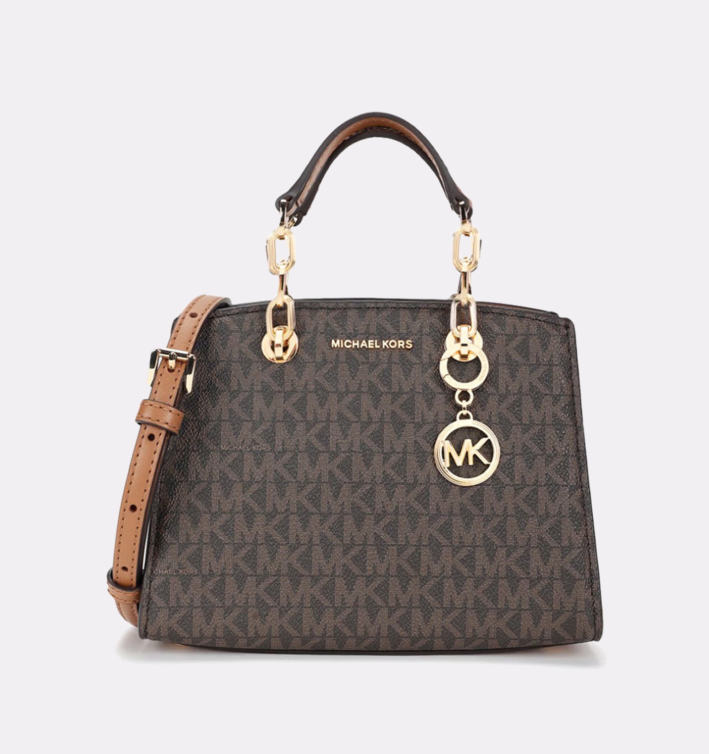 Michael Kors Small Monogram Crossbody Brown Acorn