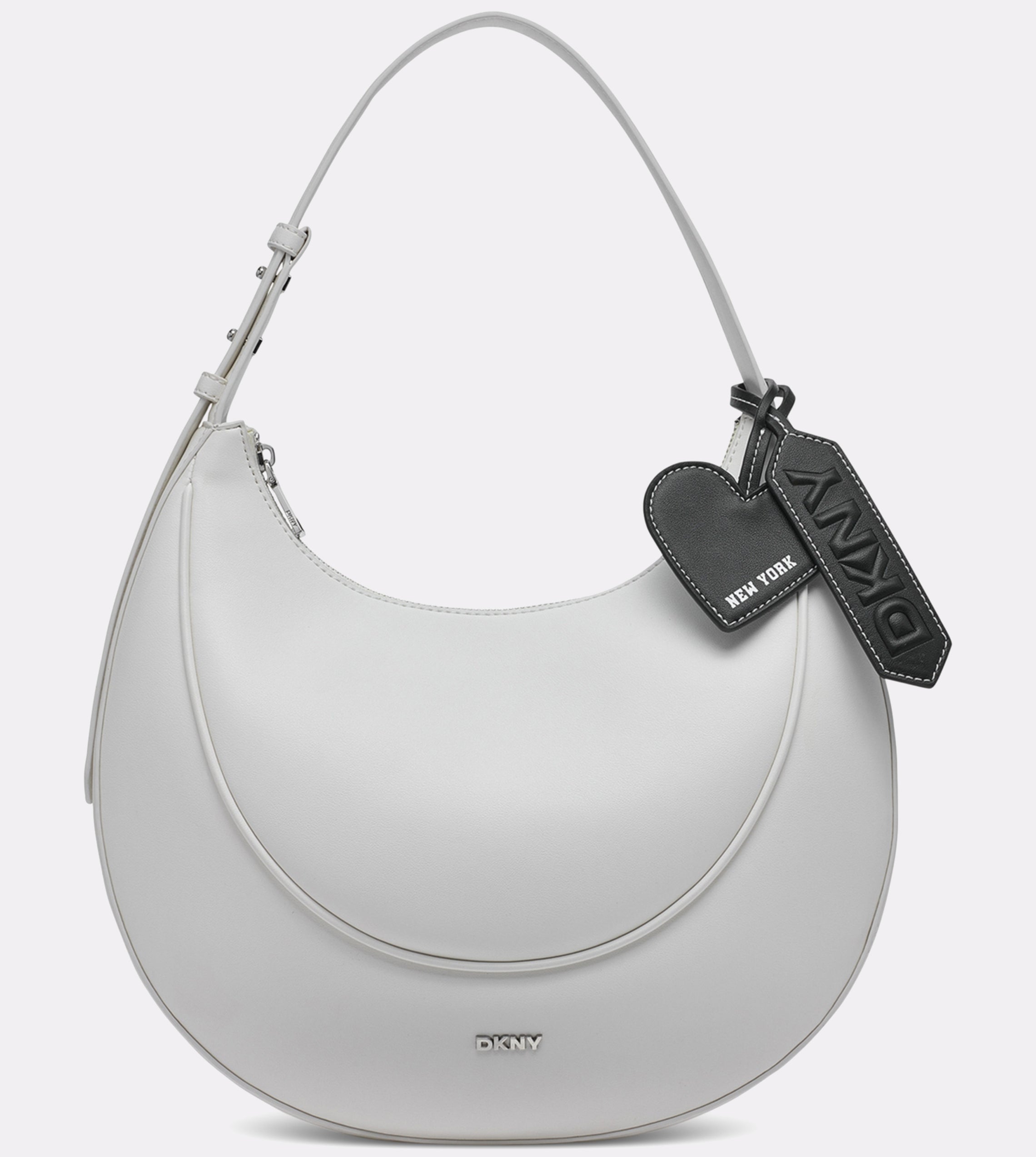 DKNY Sadie Medium Shoulderulder Bag Marshmallow Black
