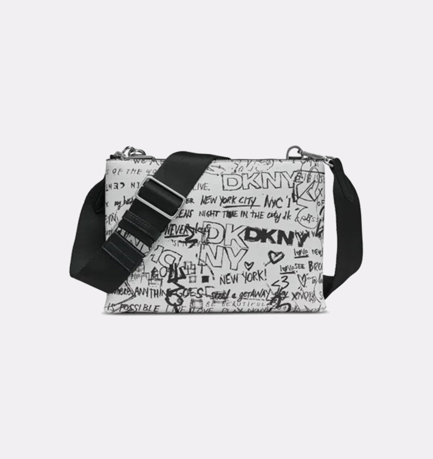 DKNY Tinsley Small Crossbody Marshmallow Black