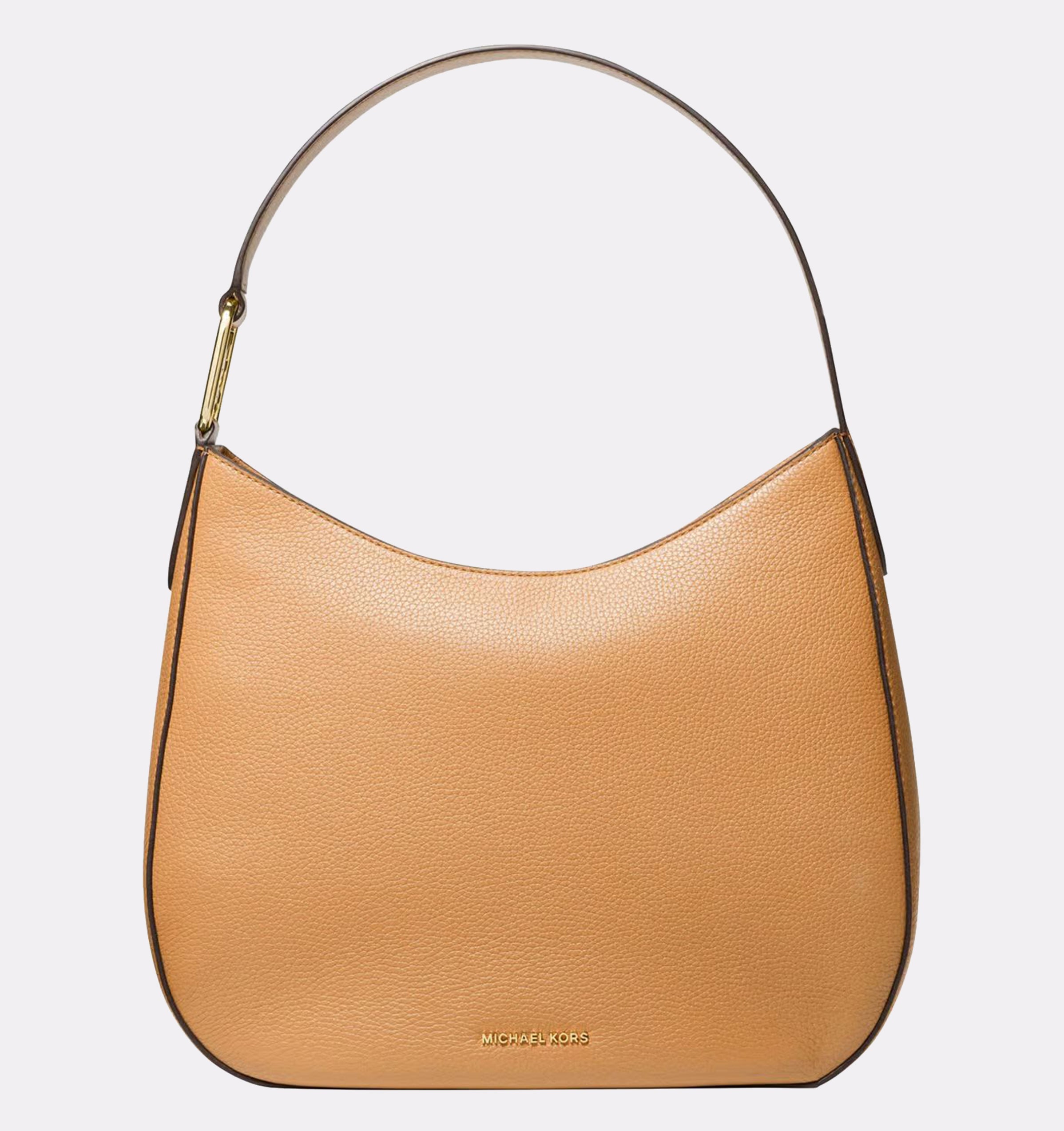 Michael Kors Medium Leather Top Zip Hobo Shoulder Bag
