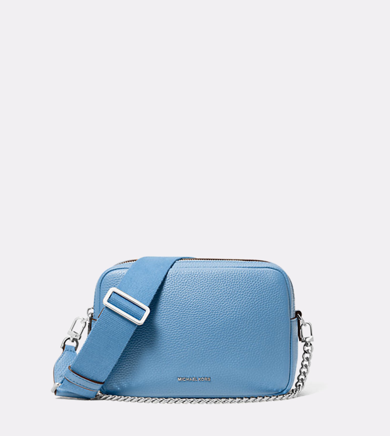 Michael Kors Bryant Mini Leather Double Zip Blue