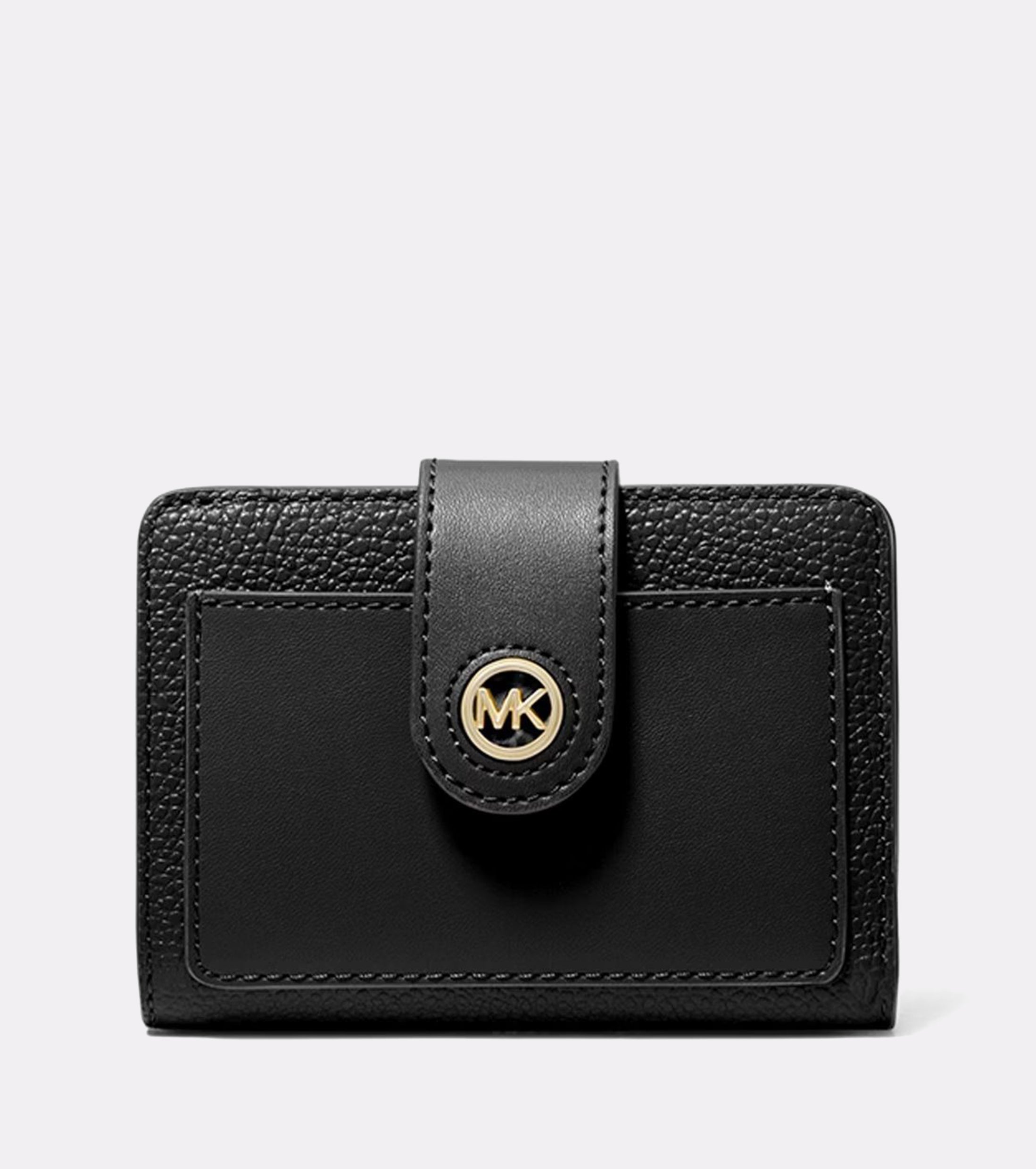 Michael Kors Small Tab Compact Pocket Walle Black