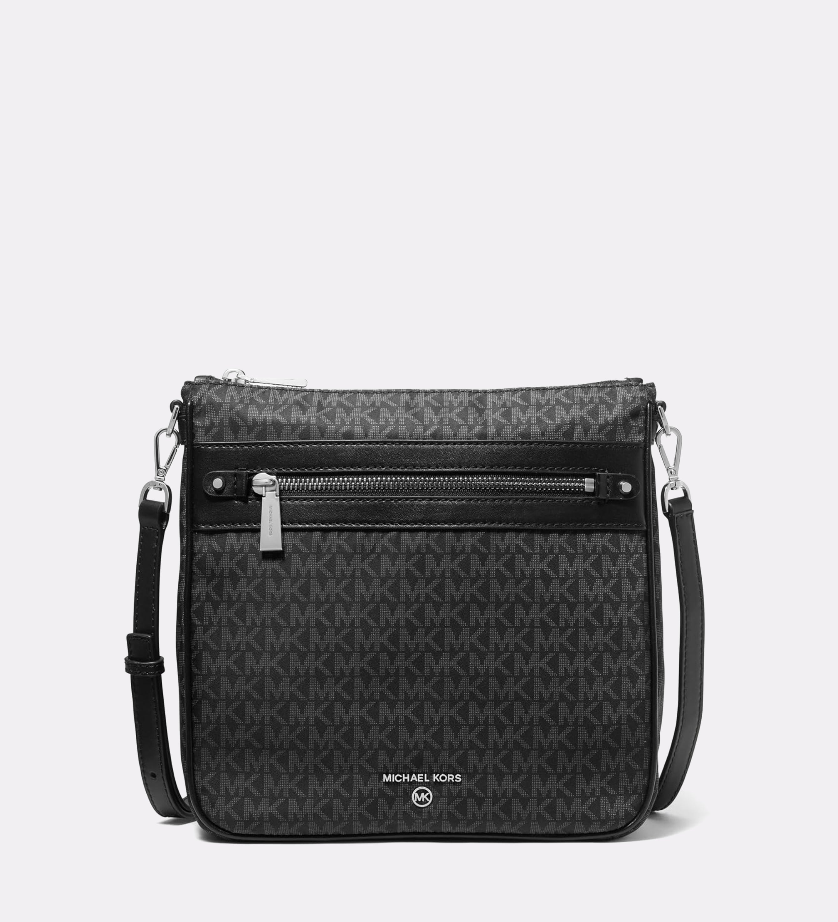 Michael Kors Jet Set Charm North South Cros Black Silver